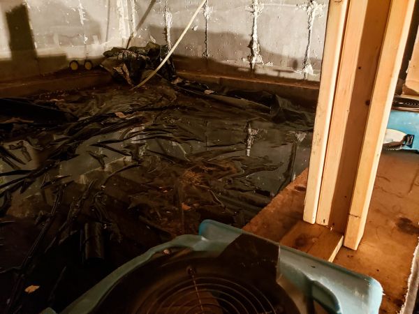 Crawlspace Water Cleanup in Milton